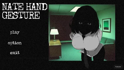 Nate watching from the Nate Hand Gesture title screen